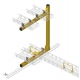 B9791 Frame, Intrasuite Cable Tray Support for 1520mm Suites C/C Ironwork 